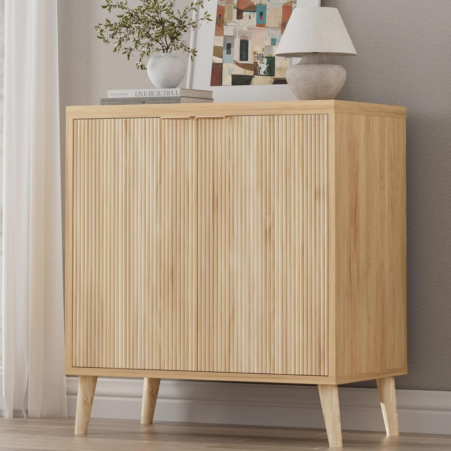 Classic Elm Side Cabinet