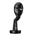 Resin Statues Abstract Sculpture Gift Art Thinker Meditator Ornament Craft for Living Room Office Home Decor-Sandstone-Small