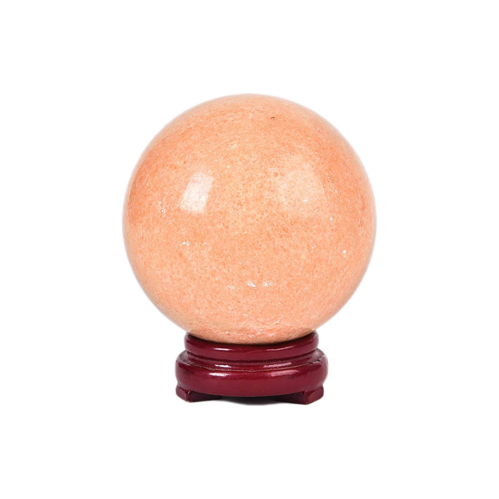 JIC Gem Natural Amazonite Crystal Sphere with Wood Stand Gemstone Sphere,Polished Healing Energy Mineral Gemstone Balls for Reiki Chakra Decoration Fengshui (60-70mm)