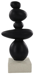 13'' Abstract Rock Decorative Sculpture Ornament, Sandstone Statue Decor for Living Room, Modern Resin Stone Sculpture,Coffee Table Decoration,Gifts for Good Luck, Health, Strength