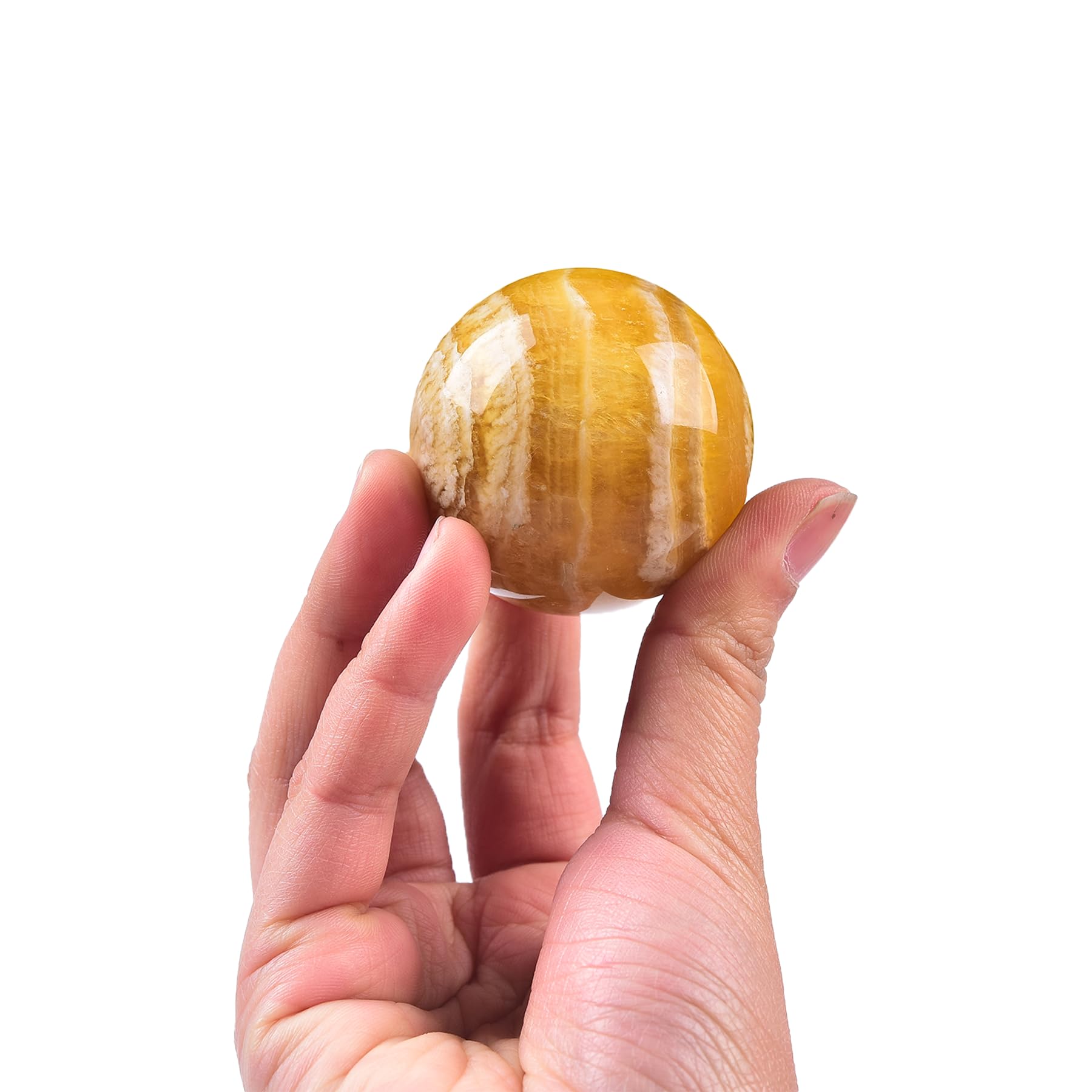 JIC Gem Natural Amazonite Crystal Sphere with Wood Stand Gemstone Sphere,Polished Healing Energy Mineral Gemstone Balls for Reiki Chakra Decoration Fengshui (60-70mm)