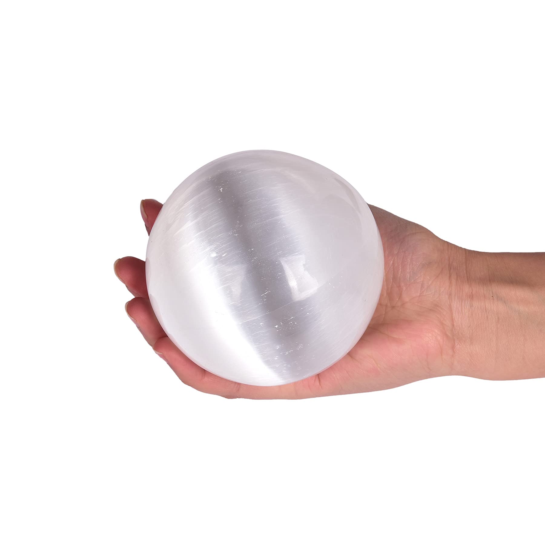 JIC Gem Natural Amazonite Crystal Sphere with Wood Stand Gemstone Sphere,Polished Healing Energy Mineral Gemstone Balls for Reiki Chakra Decoration Fengshui (60-70mm)