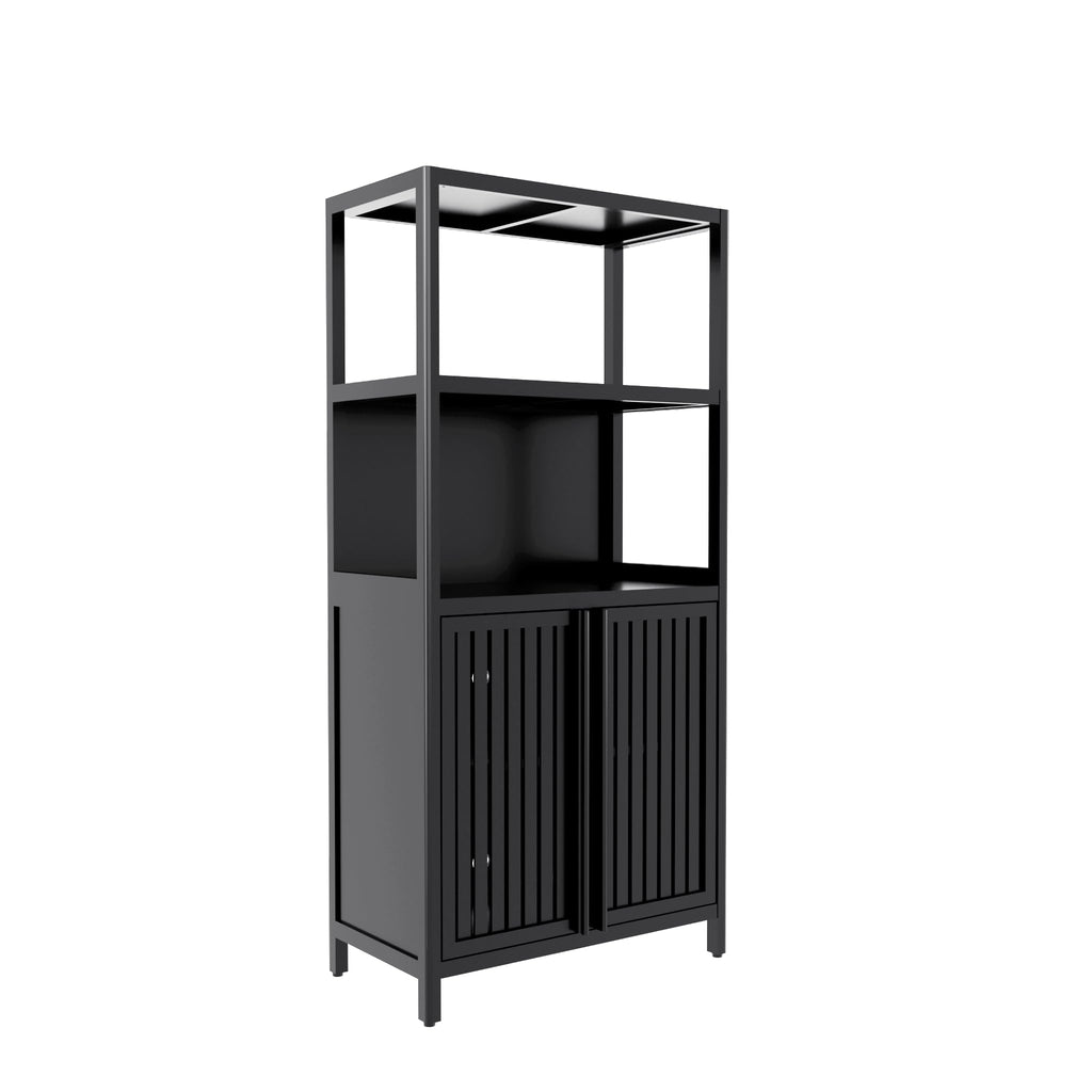 Solid Bamboo Free Standing Baker’s Rack Storage Organizer Easy Assembly
