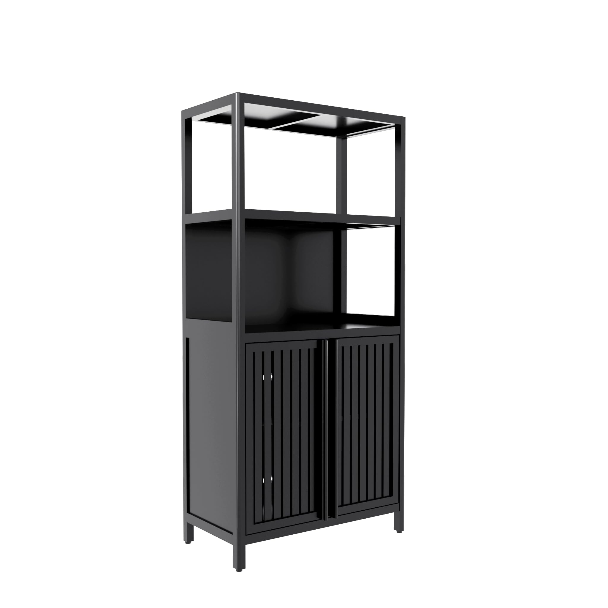 Solid Bamboo Free Standing Baker’s Rack Storage Organizer Easy Assembly