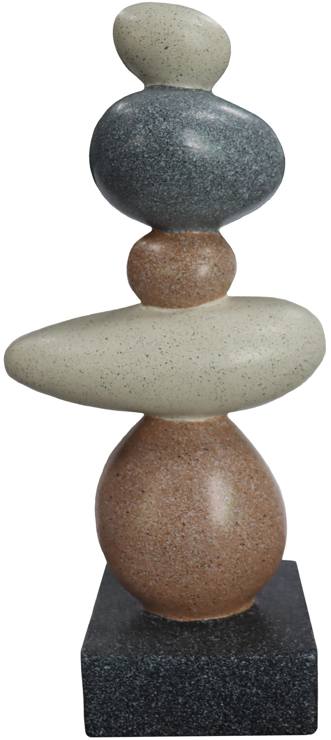 13'' Abstract Rock Decorative Sculpture Ornament, Sandstone Statue Decor for Living Room, Modern Resin Stone Sculpture,Coffee Table Decoration,Gifts for Good Luck, Health, Strength