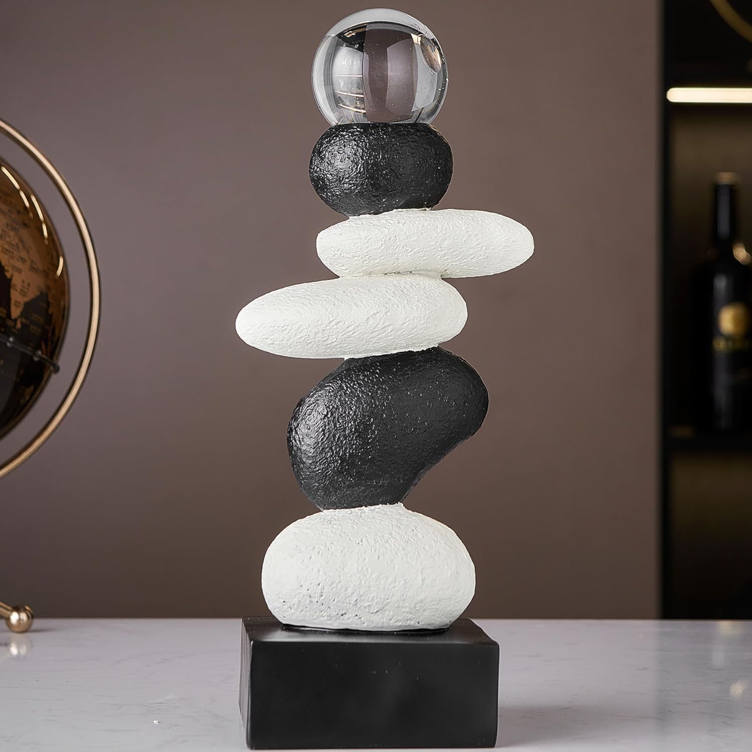 Art Stone Sculptures Home Decor - Modern Bookshelf & Desk Decor