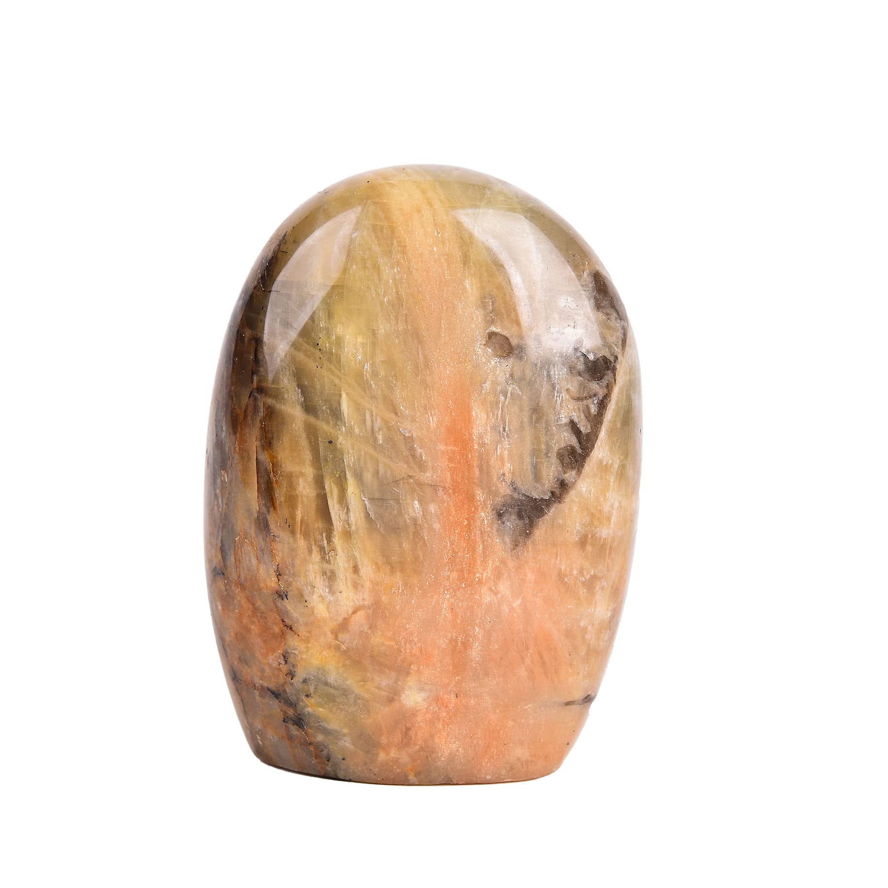 AMOYSTONE Natural Green Opal Polished Paperweight for Office - Small Decorative Healing Crystal, Desk Feng Shui Gemstone Home Decor 0.7~1 LBS