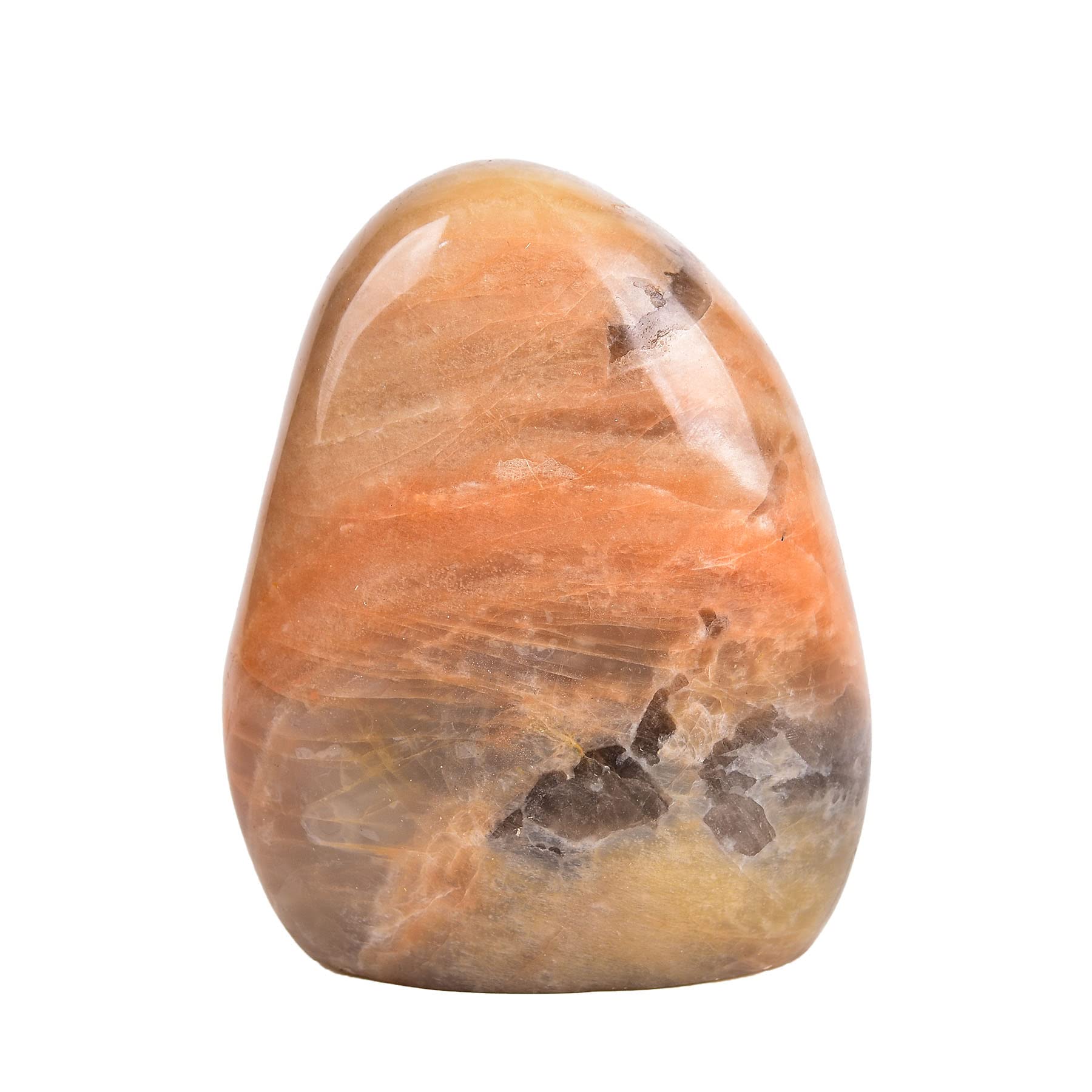AMOYSTONE Natural Green Opal Polished Paperweight for Office - Small Decorative Healing Crystal, Desk Feng Shui Gemstone Home Decor 0.7~1 LBS